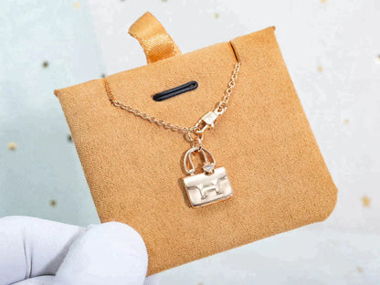 [Rose Jewelrys]AMULETTE PEDANT ROSE GOLD NECKLACE