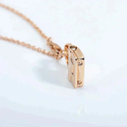 [Rose Jewelrys]AMULETTE PEDANT ROSE GOLD NECKLACE