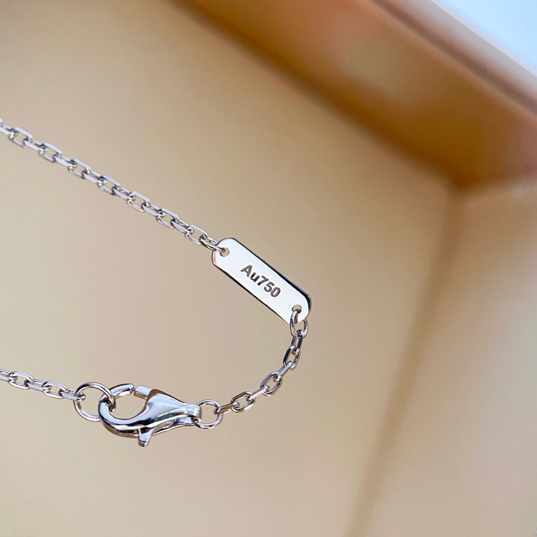 [Rose Jewelrys]CLOVER DIAMOND NECKLACE SILVER