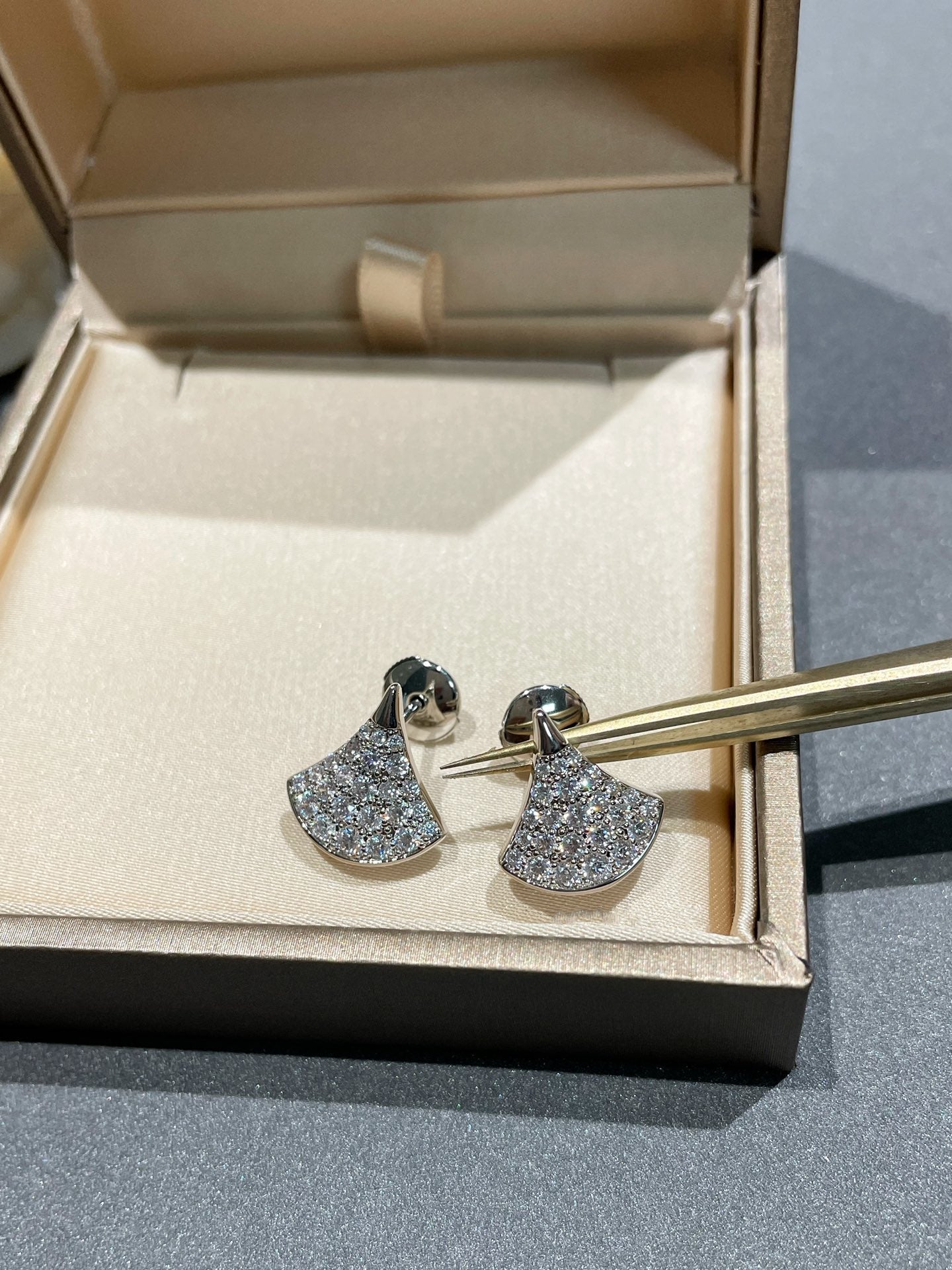 [Rose Jewelrys]DREAM STUD EARRINGS DIAMOND