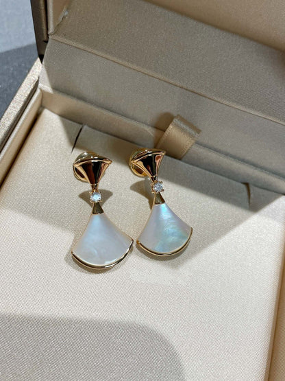 [Rose Jewelrys]DREAM MOP 1 DIAMOND EARRINGS