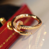 [🌹Rose💎]JUSTE RING 2.65MM GOLD DIAMOND