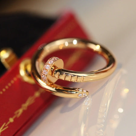 [🌹Rose💎]JUSTE RING 2.65MM GOLD DIAMOND