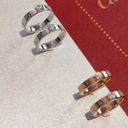 [Rose Jewelrys]LOVE RING 3.6MM 1 BIG DIAMOND