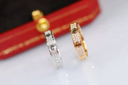 [Rose Jewelrys]LOVE RING 3.6MM DIAMOND PAVED