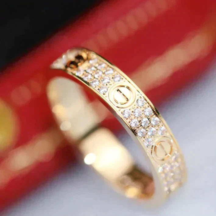 [Rose Jewelrys]LOVE RING 3.6MM DIAMOND PAVED