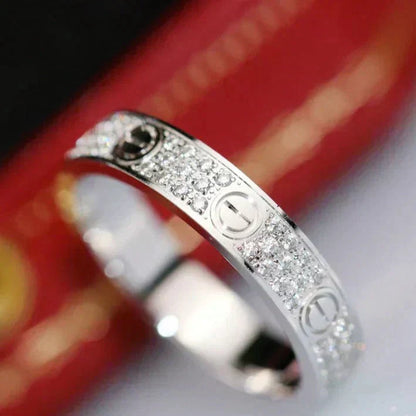 [Rose Jewelrys]LOVE RING 3.6MM DIAMOND PAVED