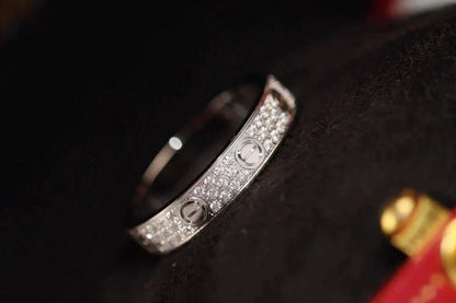 [Rose Jewelrys]LOVE RING 3.6MM DIAMOND PAVED