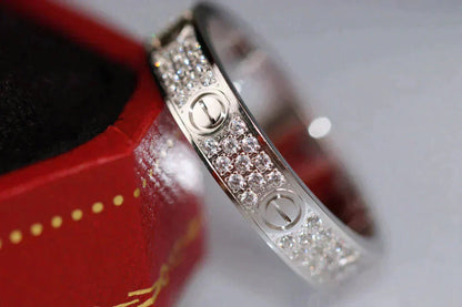 [Rose Jewelrys]LOVE RING 3.6MM DIAMOND PAVED