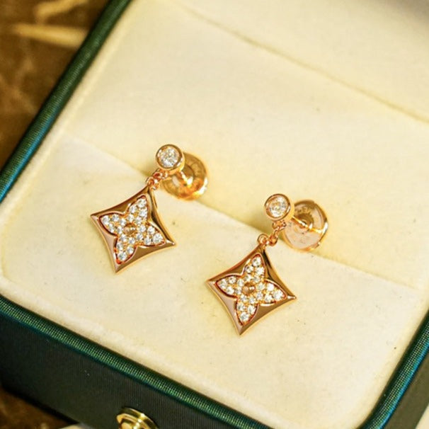 [Rose Jewelrys]STAR DIAMONDS EARRINGS GOLD