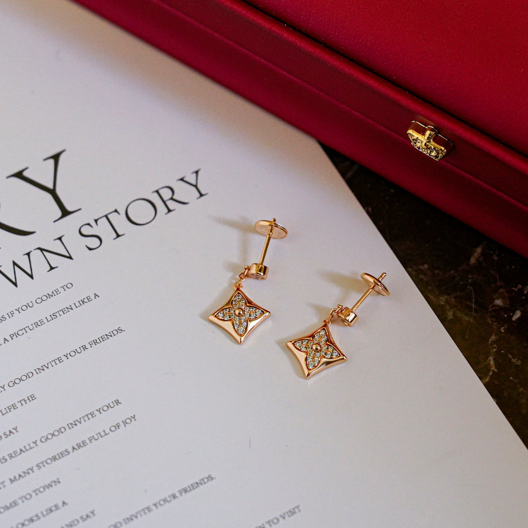 [Rose Jewelrys]STAR DIAMONDS EARRINGS GOLD