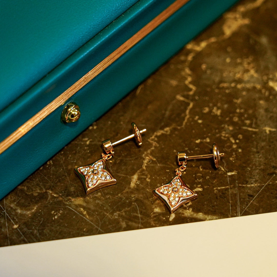 [Rose Jewelrys]STAR DIAMONDS EARRINGS GOLD