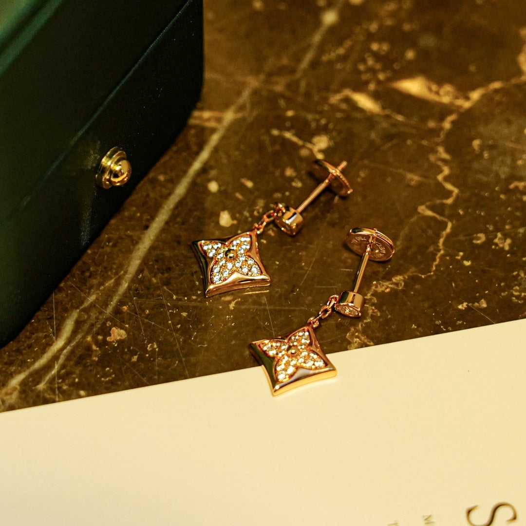 [Rose Jewelrys]STAR DIAMONDS EARRINGS GOLD