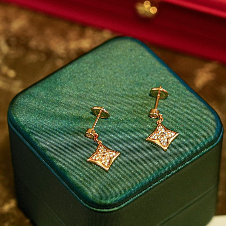 [Rose Jewelrys]STAR DIAMONDS EARRINGS GOLD