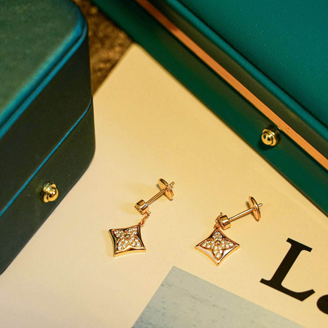 [Rose Jewelrys]STAR DIAMONDS EARRINGS GOLD