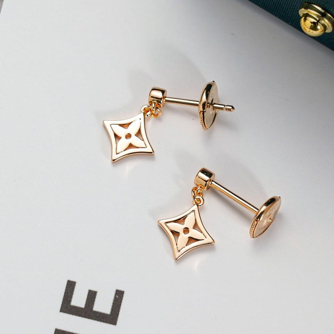 [🌹Rose💎]STAR EARRINGS GOLD