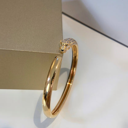 [Rose Jewelrys]PANTHERE GOLD DIAMOND OPEN BRACELET