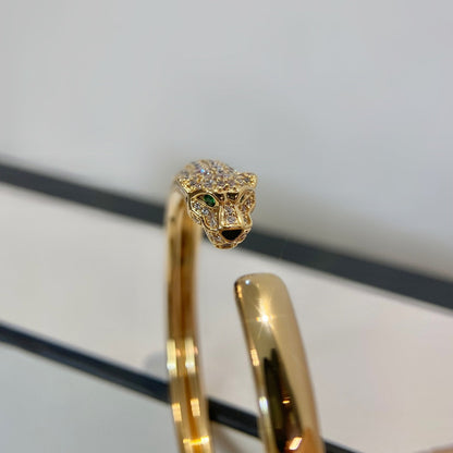 [Rose Jewelrys]PANTHERE GOLD DIAMOND OPEN BRACELET