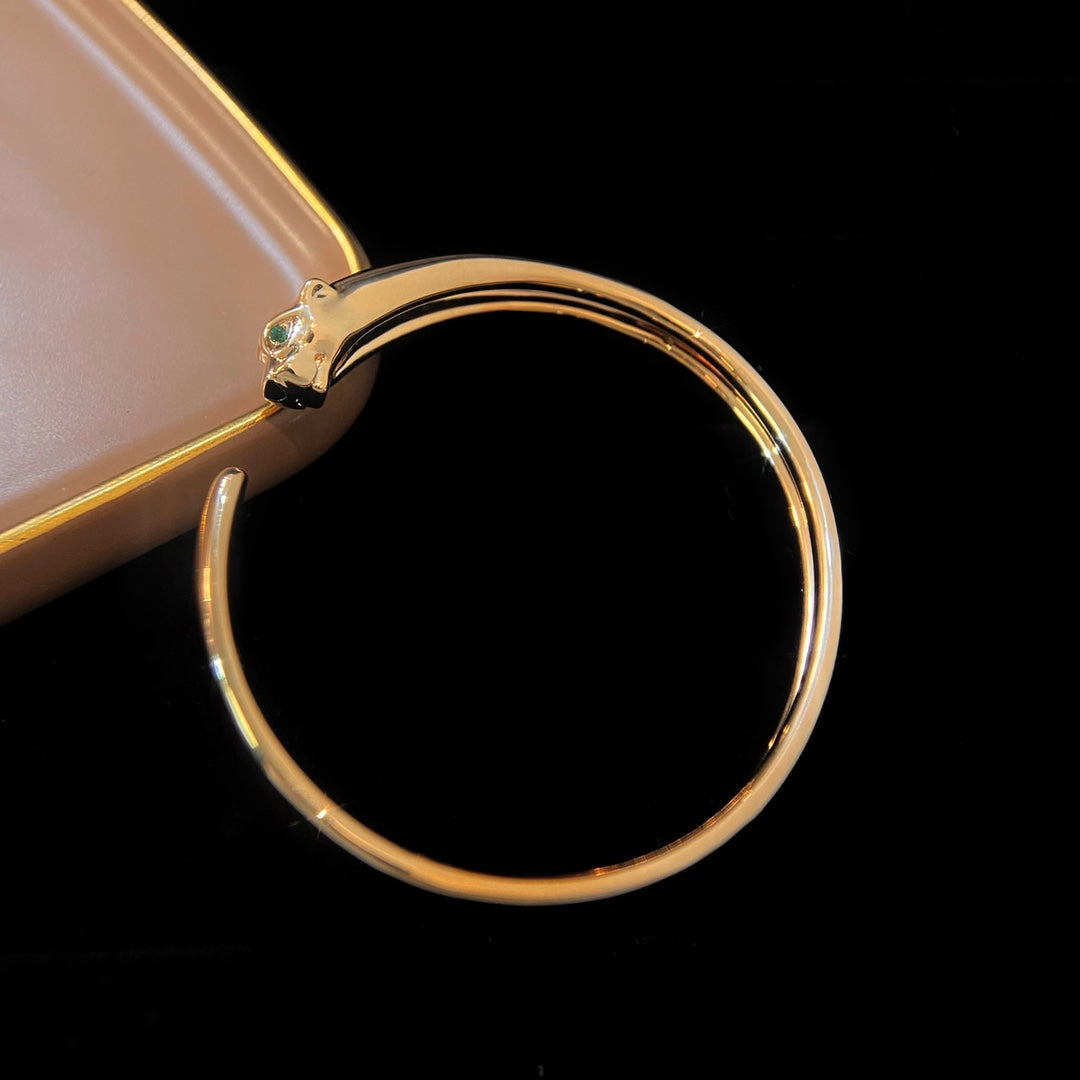 []PANTHERE GOLD OPEN BRACELET