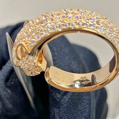 []PANTHERE PINK GOLD DIAMOND RING