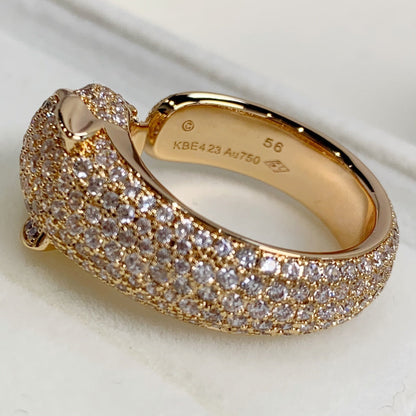 []PANTHERE PINK GOLD DIAMOND RING