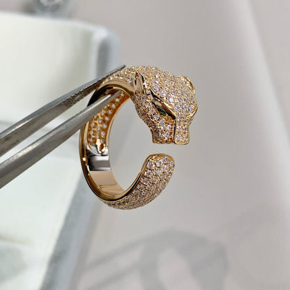 []PANTHERE PINK GOLD DIAMOND RING