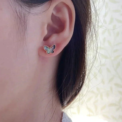 [Rose Jewelrys]BUTTERFLY DARK MOP  EARRINGS