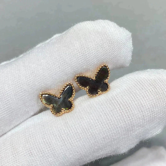 [Rose Jewelrys]BUTTERFLY DARK MOP  EARRINGS