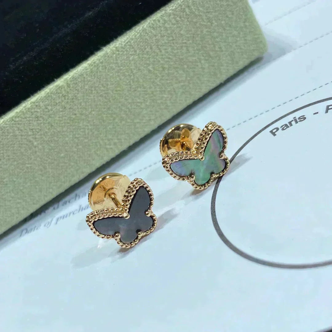 [Rose Jewelrys]BUTTERFLY DARK MOP  EARRINGS