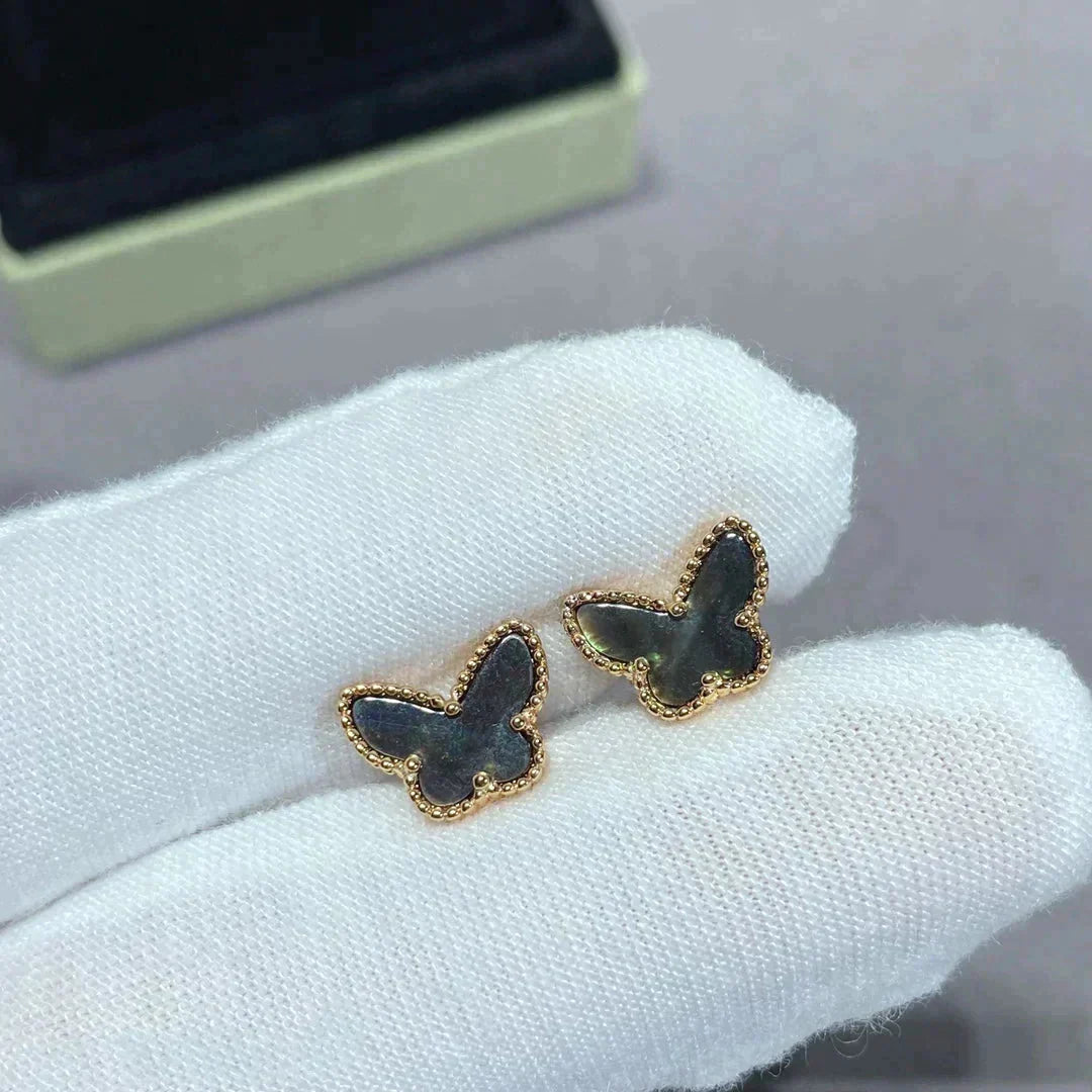 [Rose Jewelrys]BUTTERFLY DARK MOP  EARRINGS