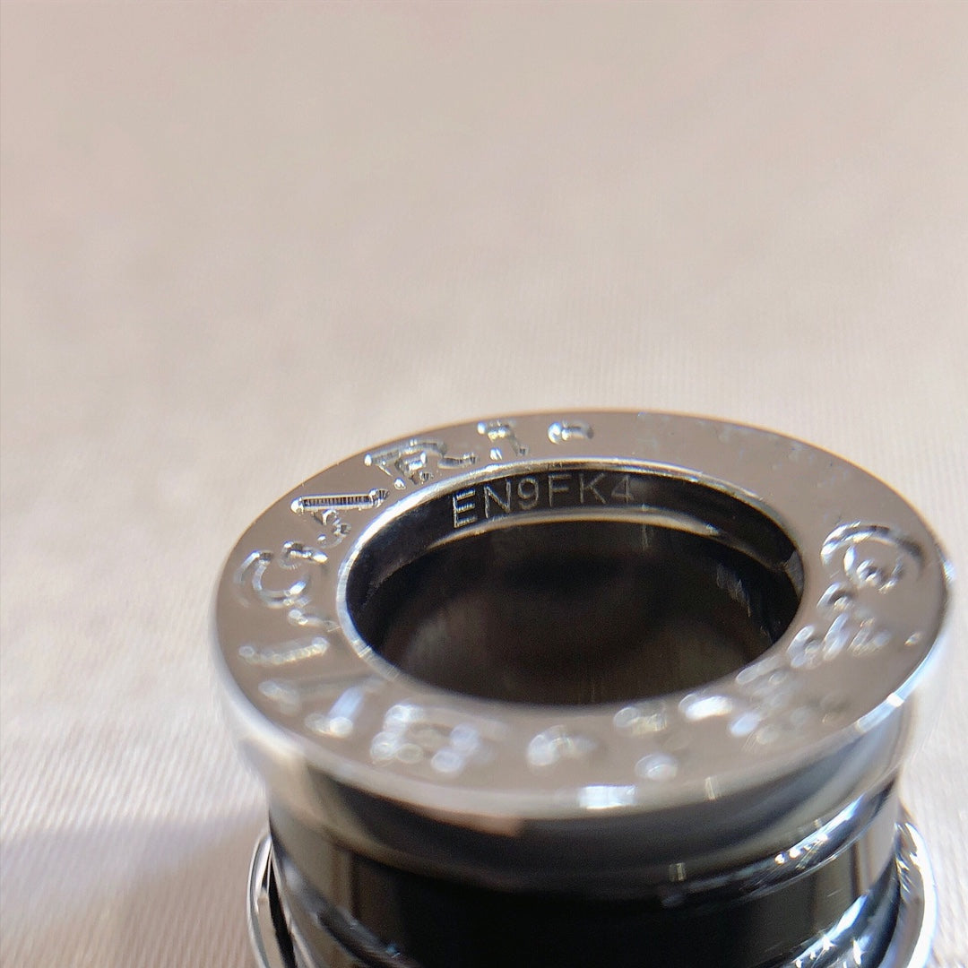[Rose Jewelrys]ZERO 1 BLACK CERAMIC SILVER NECKLACE