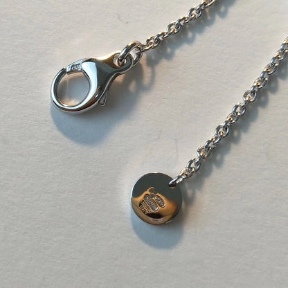 [Rose Jewelrys]ZERO 1 BLACK CERAMIC SILVER NECKLACE