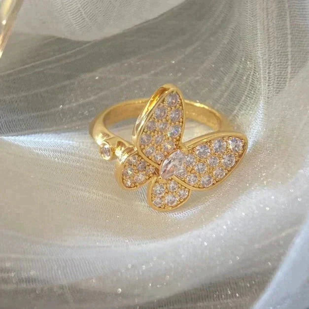 [Rose Jewelrys]BUTTERFLY DIAMOND RING
