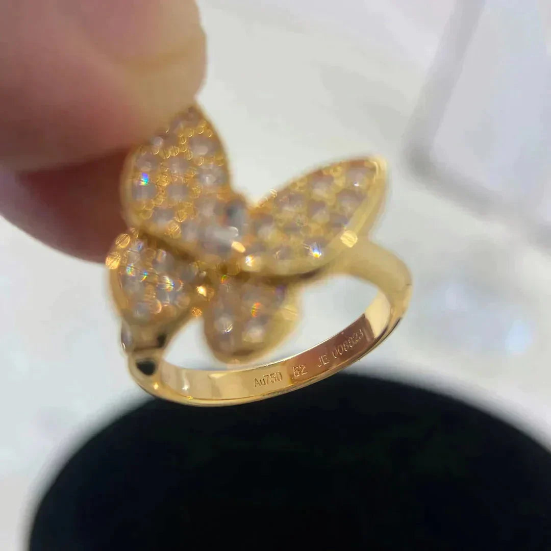 [Rose Jewelrys]BUTTERFLY DIAMOND RING