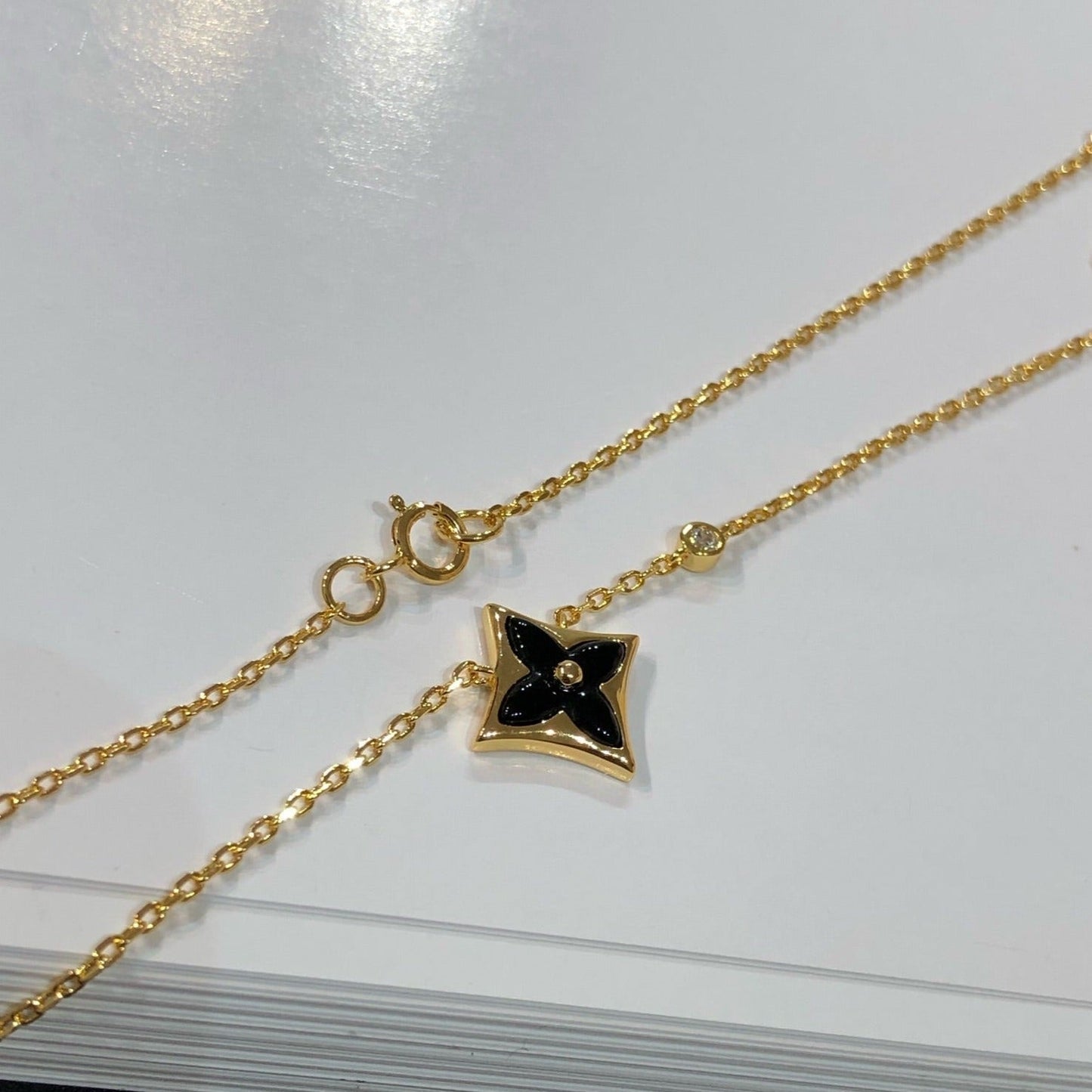 [Rose Jewelrys]STAR BLACK MOP NECKLACE