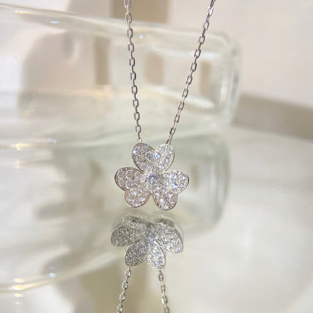 [Rose Jewelrys]FLOWER DIAMOND NECKLACE
