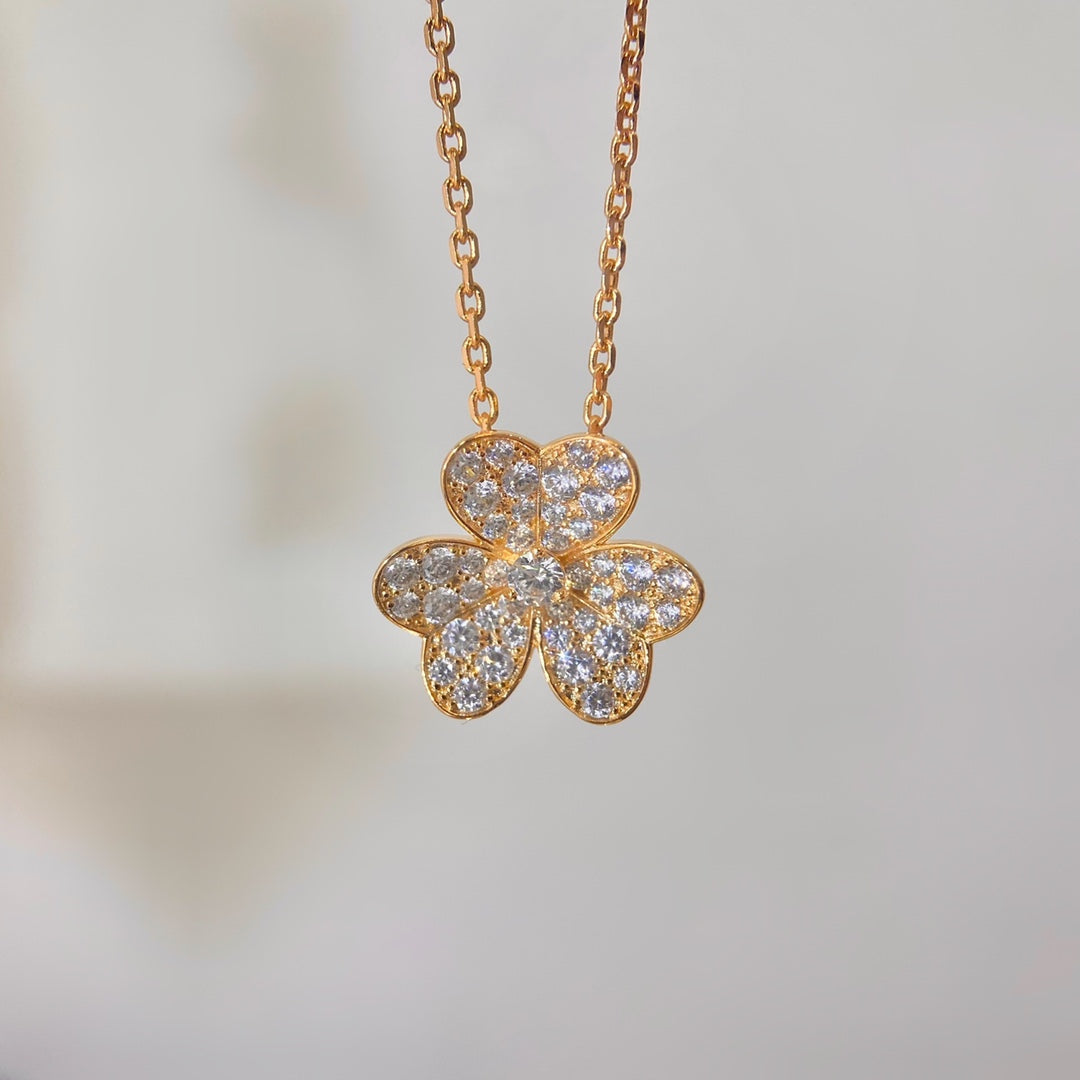 [Rose Jewelrys]FLOWER DIAMOND NECKLACE
