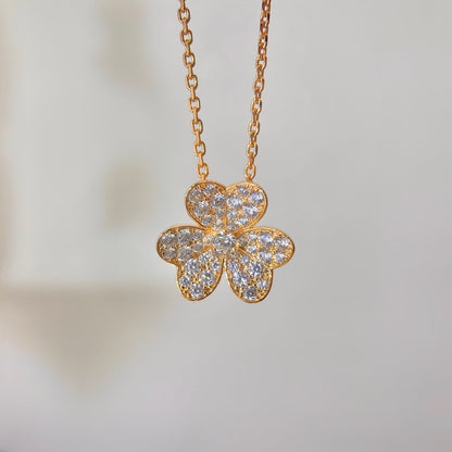 [Rose Jewelrys]FLOWER DIAMOND NECKLACE
