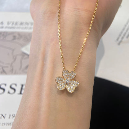 [Rose Jewelrys]FLOWER DIAMOND NECKLACE