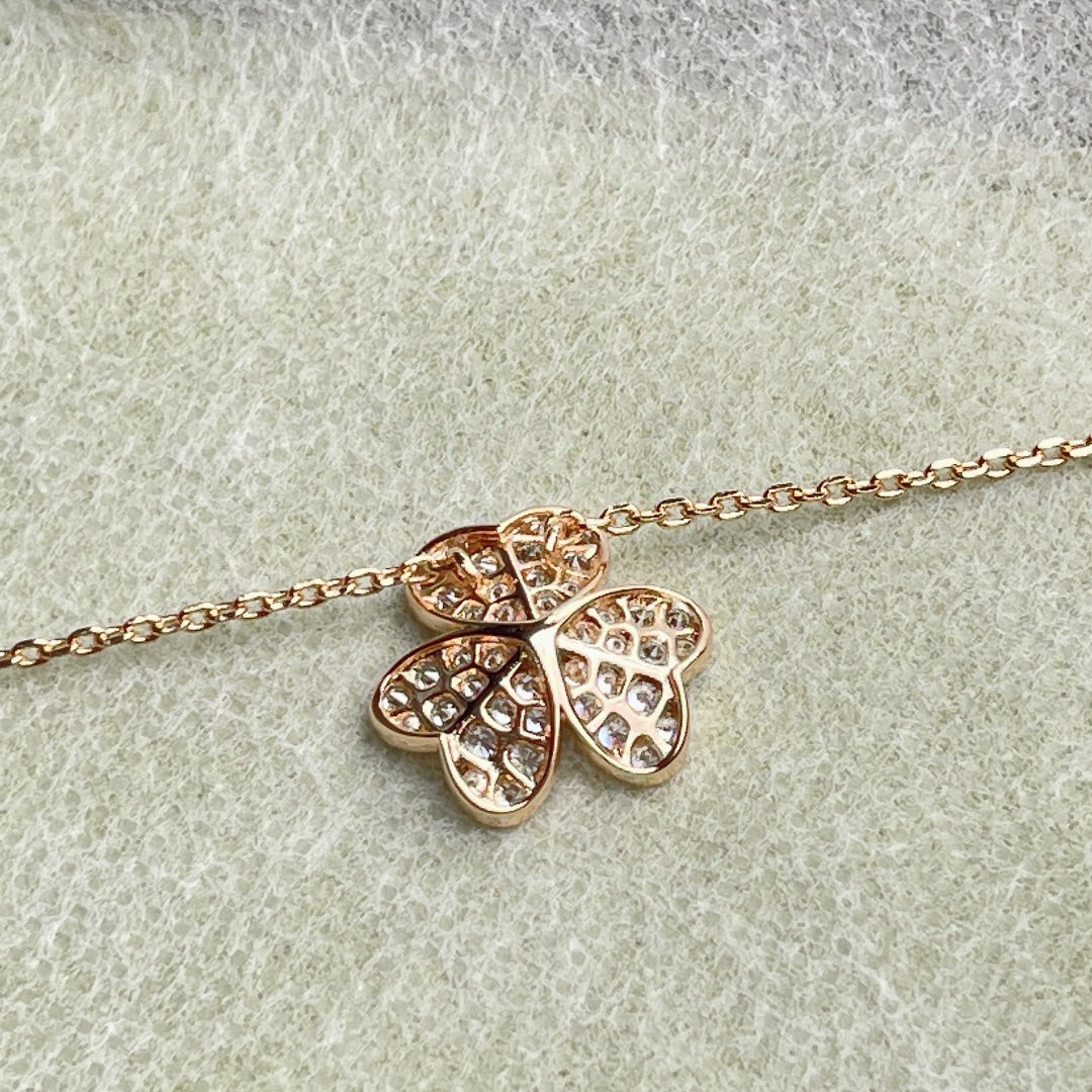 [Rose Jewelrys]FLOWER DIAMOND NECKLACE