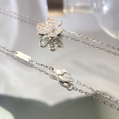 [Rose Jewelrys]FLOWER DIAMOND NECKLACE