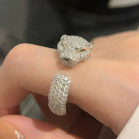[🌹Rose💎]PANTHERE 5.5MM ALL DIAMOND RING