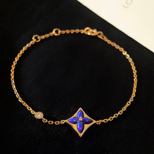 [Rose Jewelrys]COLOR STAR PINK GOLD DIAMOND BRACELET