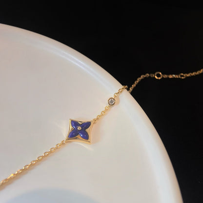 []COLOR STAR PINK GOLD DIAMOND BRACELET