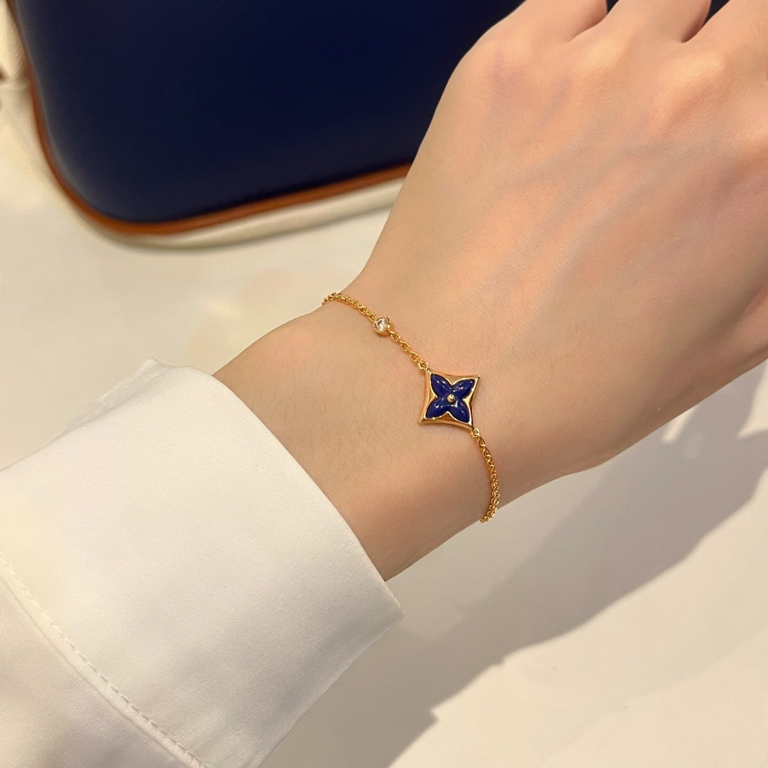 []COLOR STAR PINK GOLD DIAMOND BRACELET