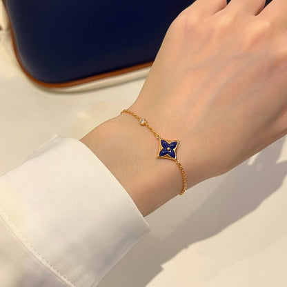 []COLOR STAR PINK GOLD DIAMOND BRACELET