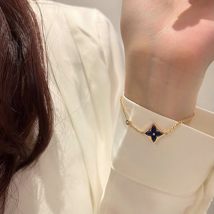 []COLOR STAR PINK GOLD DIAMOND BRACELET