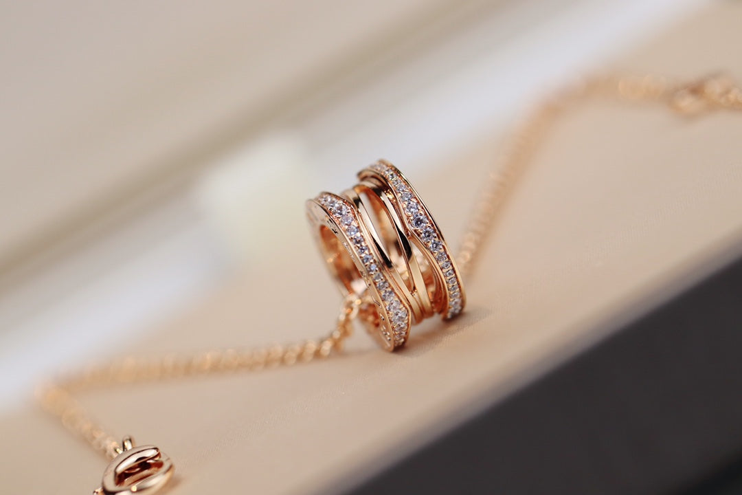 [Rose Jewelrys]ZERO 1 PINK GOLD NECKLACE