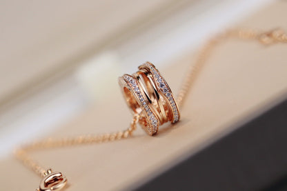[Rose Jewelrys]ZERO 1 PINK GOLD NECKLACE