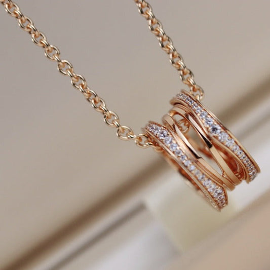 [Rose Jewelrys]ZERO 1 PINK GOLD NECKLACE
